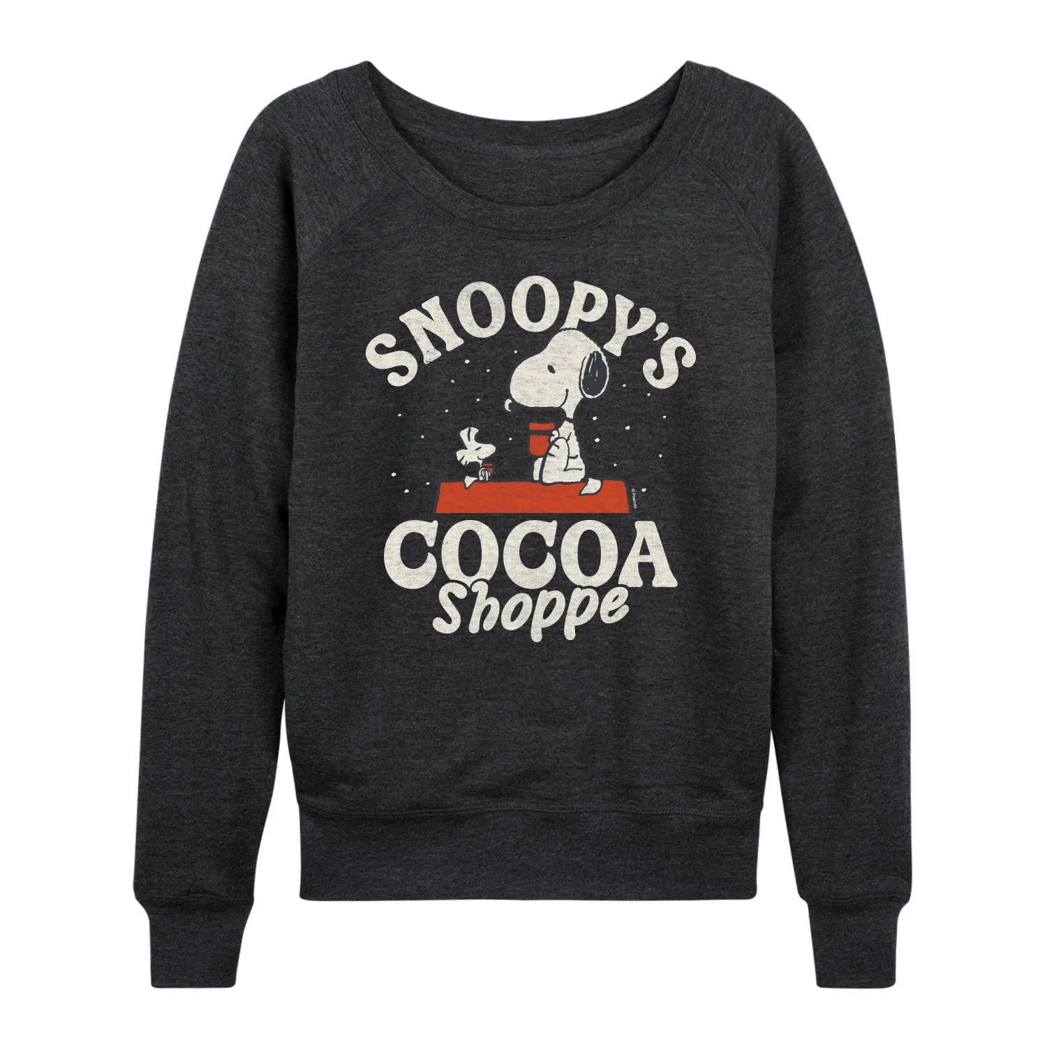 Peanuts - Snoopys Cocoa Shoppe - Women's French Terry Long Sleeve Pullover sold by Zulily product image thumbnail 4