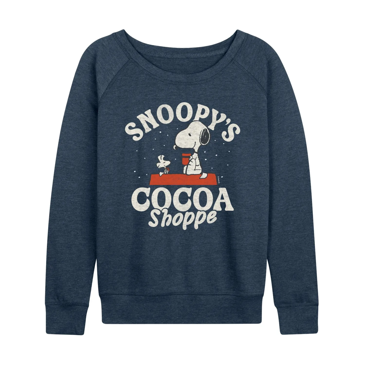 Peanuts - Snoopys Cocoa Shoppe - Women's French Terry Long Sleeve Pullover sold by Zulily product image thumbnail 5