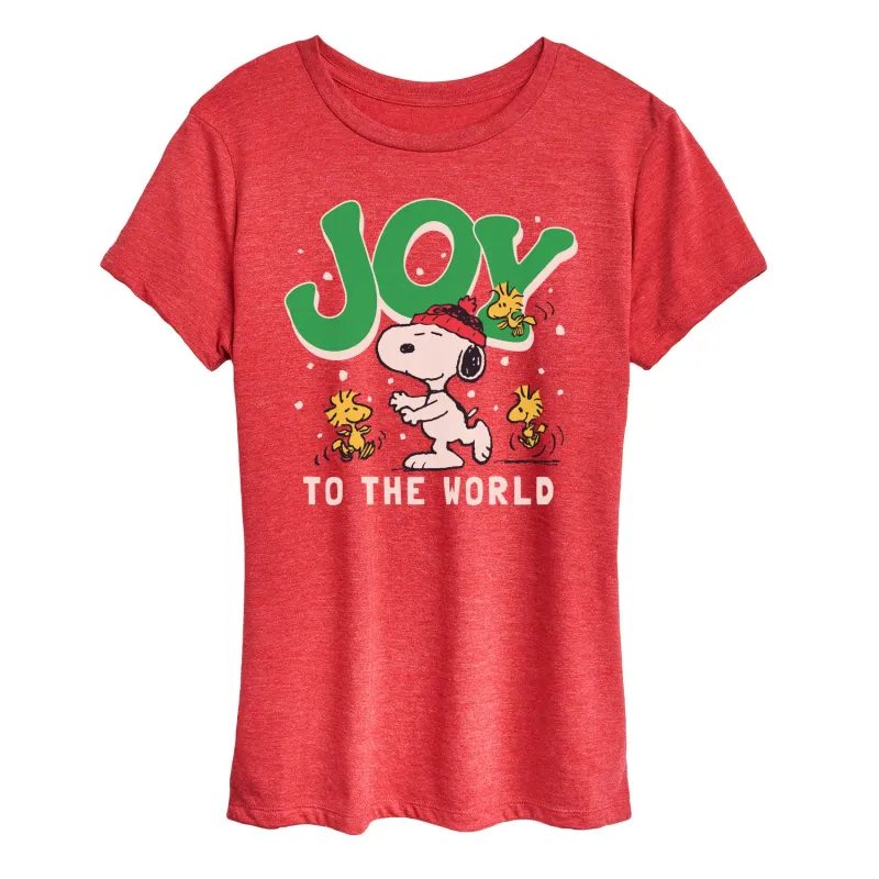 Peanuts - Snoopy Joy - Women's Short Sleeve Graphic T-Shirt sold by Zulily
