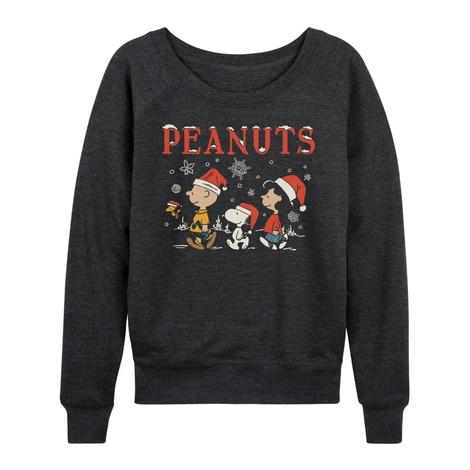 Peanuts - Snowflakes - Women's French Terry Long Sleeve Pullover sold by Zulily product image thumbnail 4