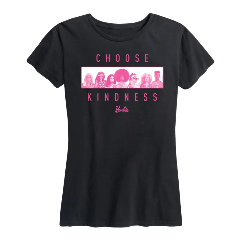 Barbie - Choose Kindness - Women's Short Sleeve Graphic T-Shirt sold by Zulily