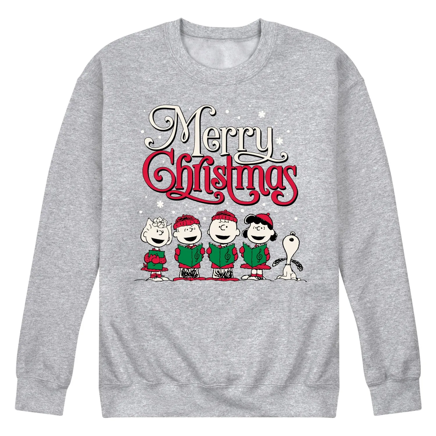 Peanuts - Merry Christmas Choir - Men's Crew Fleece Sweatshirt sold by Zulily product image thumbnail 3