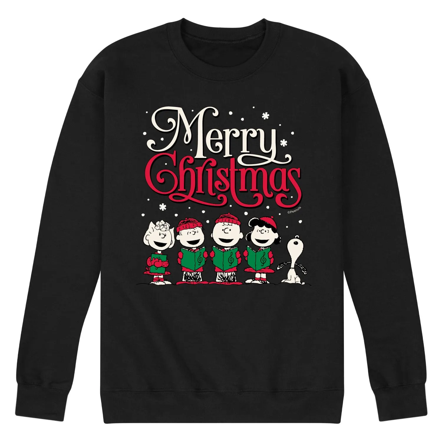 Peanuts - Merry Christmas Choir - Men's Crew Fleece Sweatshirt sold by Zulily product image thumbnail 4
