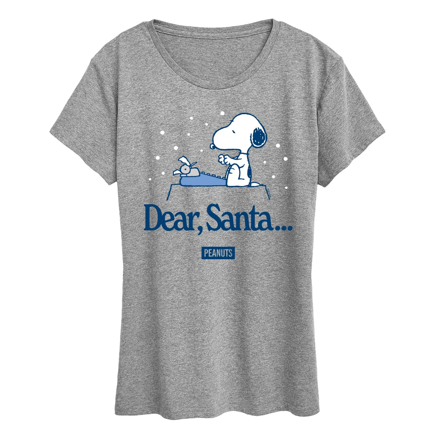 Peanuts - Snoopy Dear Santa - Women's Short Sleeve Graphic T-Shirt sold by Zulily product image thumbnail 4