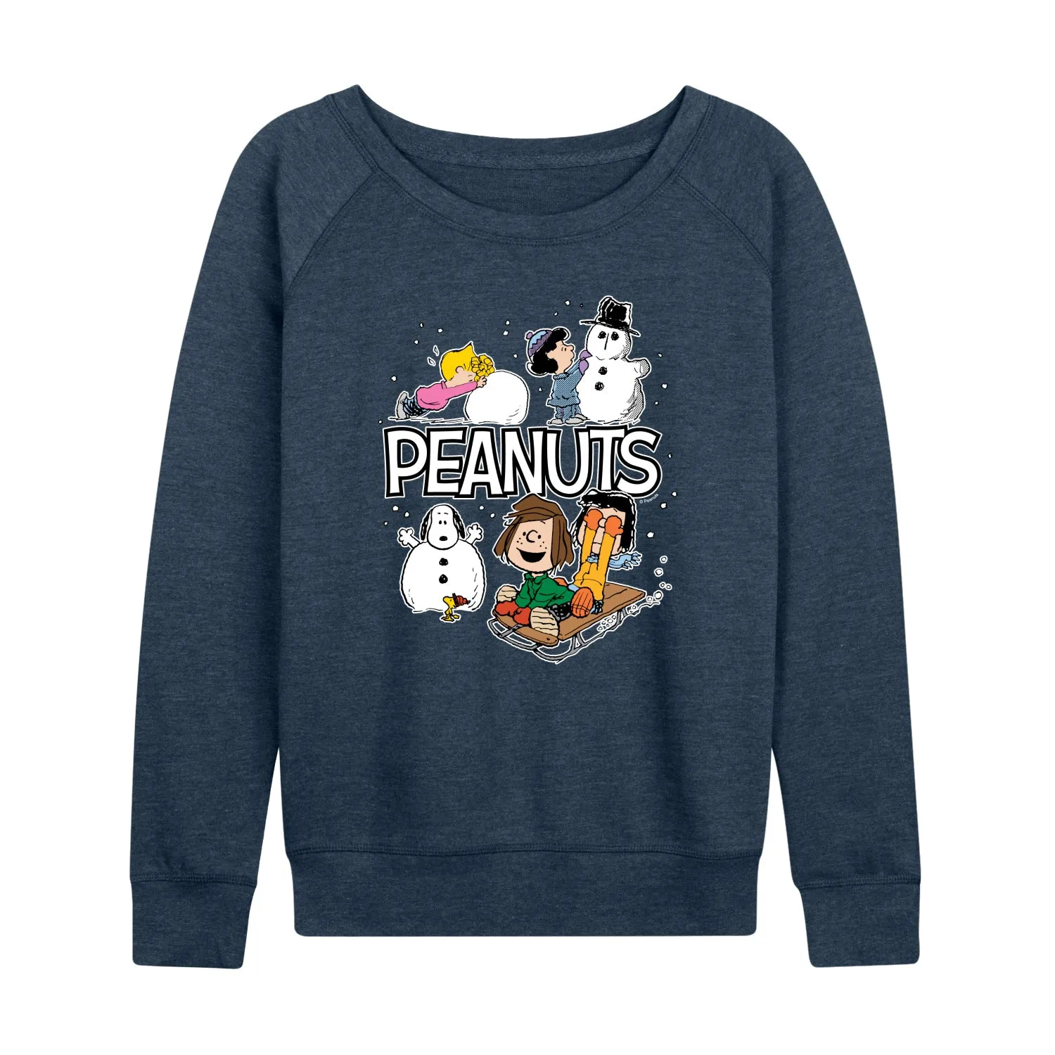 Peanuts - Winter Stickers - Women's French Terry Long Sleeve Pullover sold by Zulily product image thumbnail 5