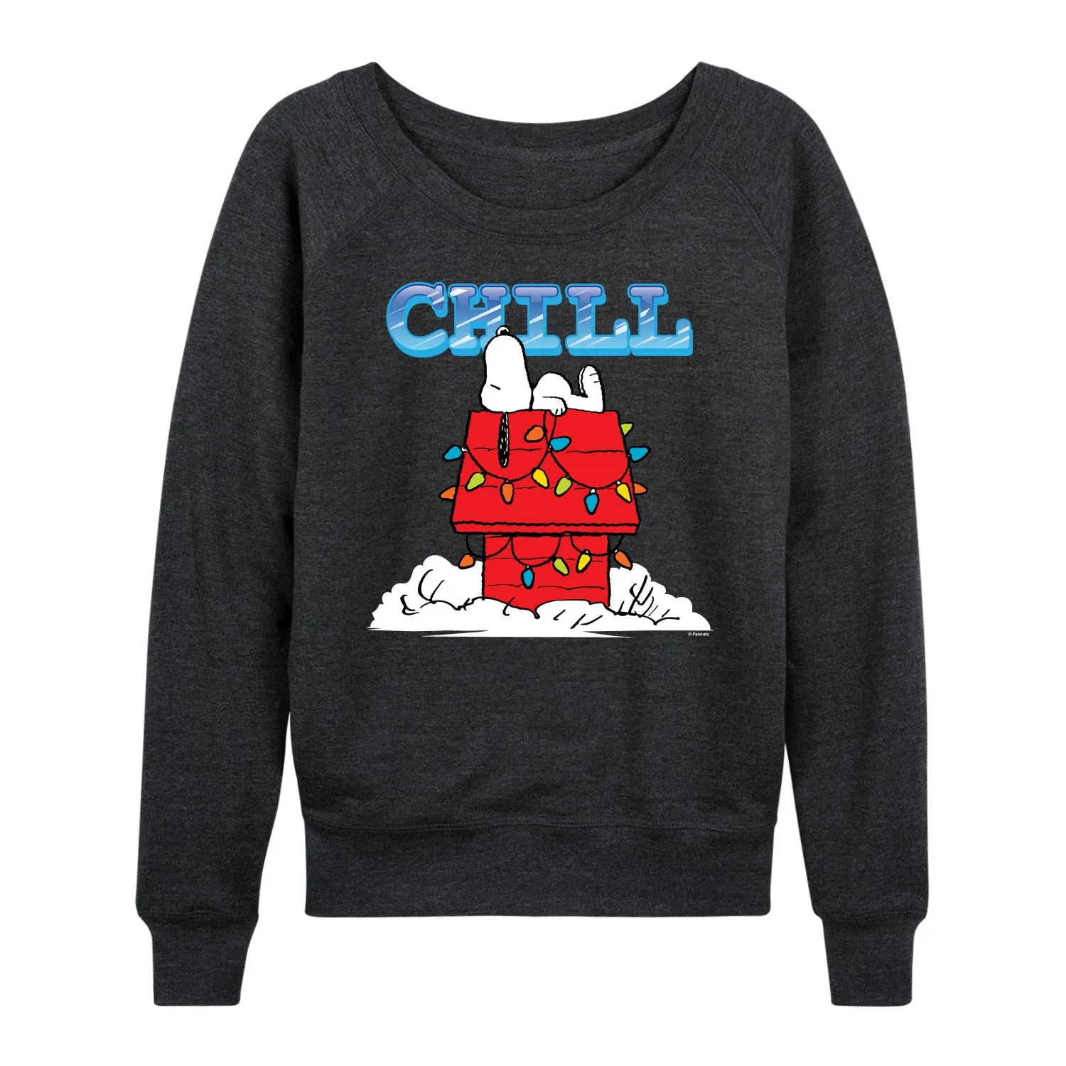 Peanuts - Snoopy Chill - Women's French Terry Long Sleeve Pullover sold by Zulily product image thumbnail 4