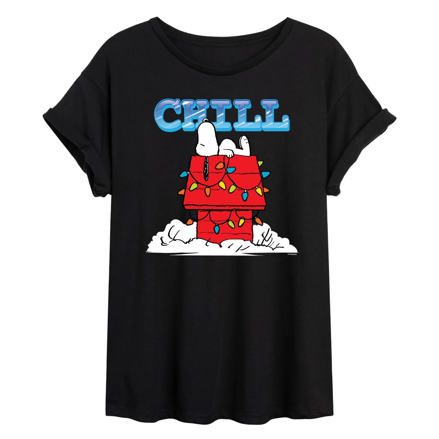 Peanuts - Snoopy Chill - Womens Oversized Graphic T-Shirt sold by Zulily