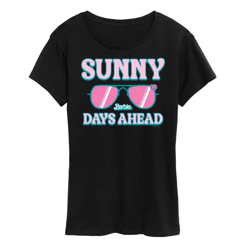 Barbie - Sunny Days Ahead - Sunglasses - Women's Short Sleeve Graphic T-Shirt sold by Zulily