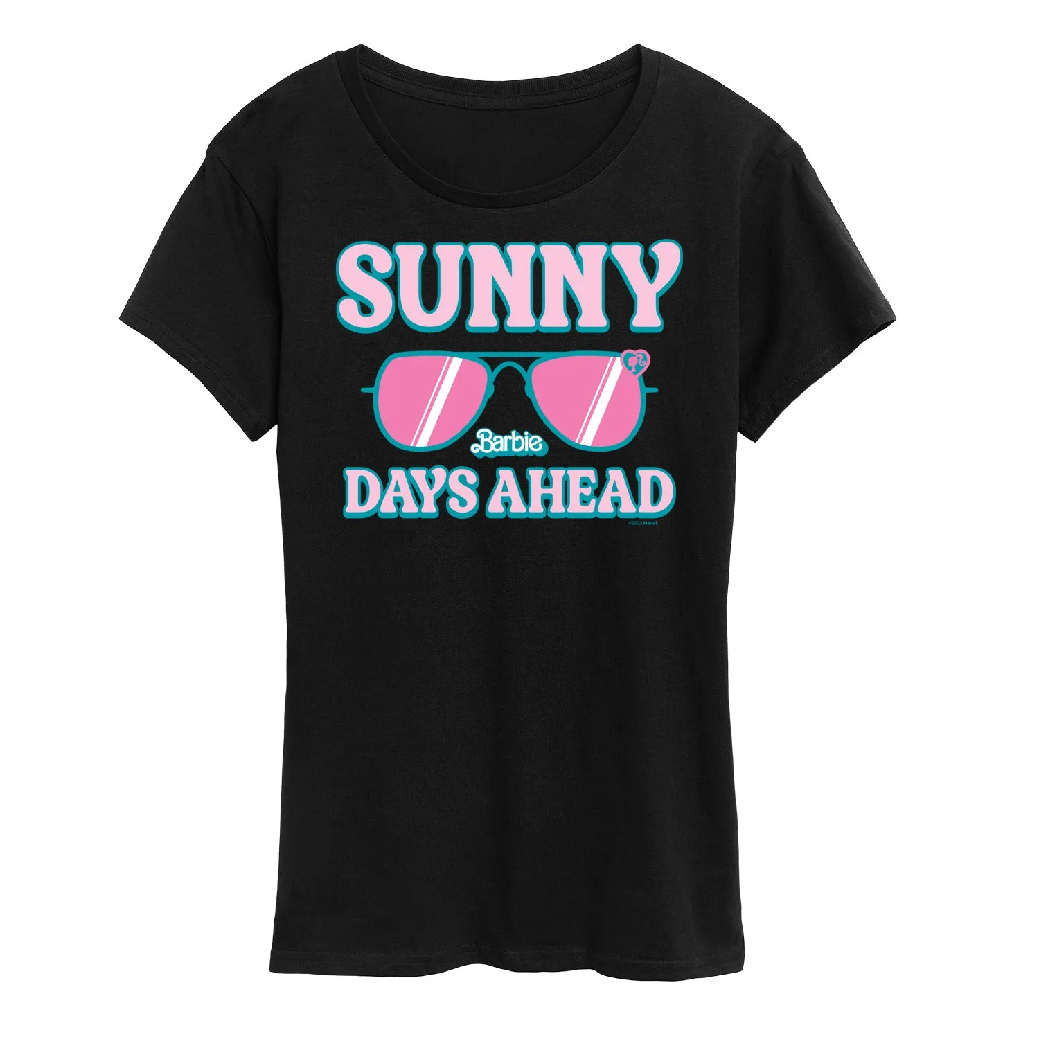 Barbie - Sunny Days Ahead - Sunglasses - Women's Short Sleeve Graphic T-Shirt sold by Zulily