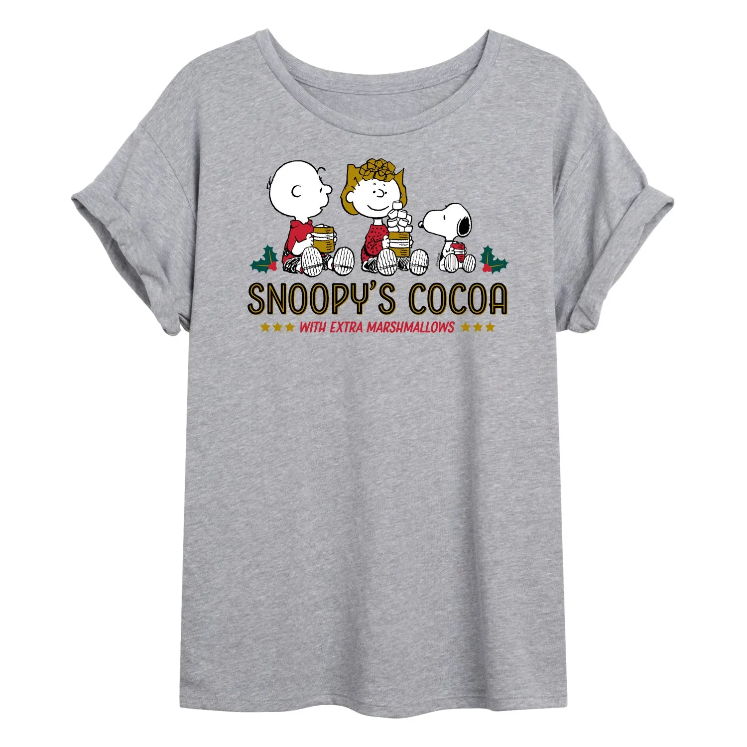 Peanuts - Snoopy's Cocoa - Women's Oversized T-Shirt sold by Zulily product image thumbnail 3