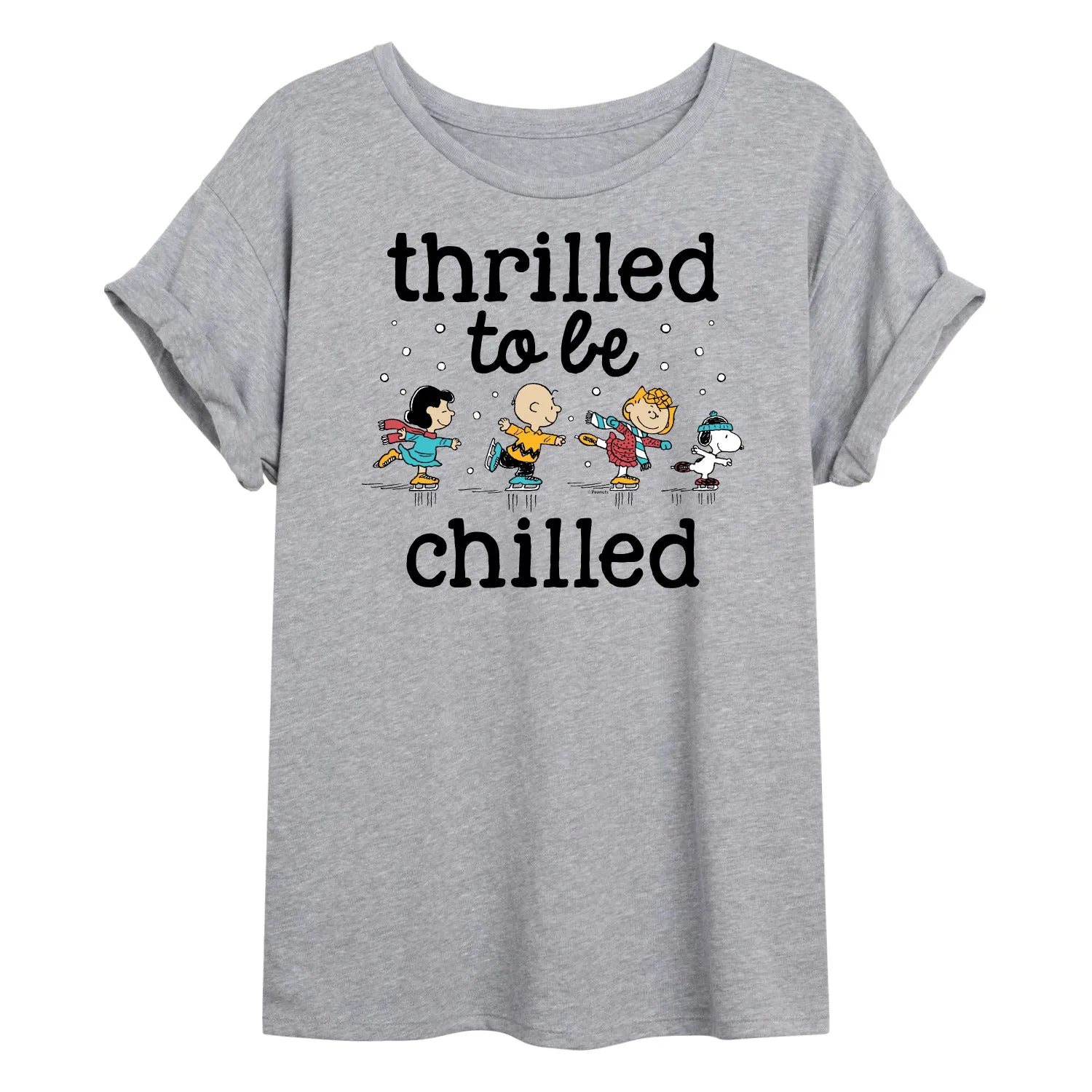 Peanuts - Thrilled To Be Chilled - Women's Oversized T-Shirt sold by Zulily
