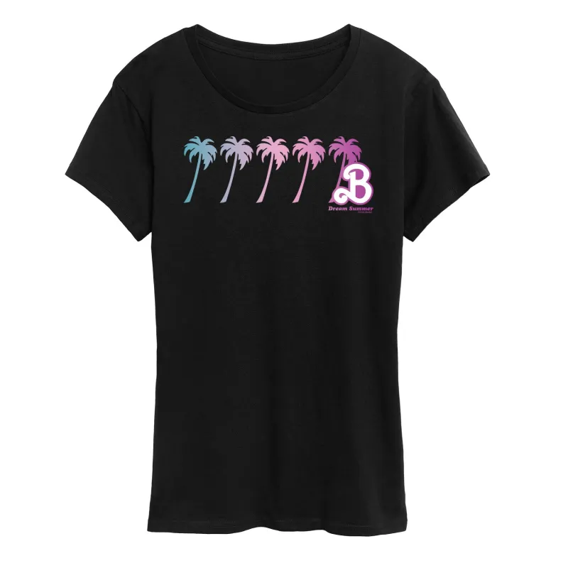 Barbie - Dream Summer - Summer Palm Trees - Women's Short Sleeve Graphic T-Shirt sold by Zulily