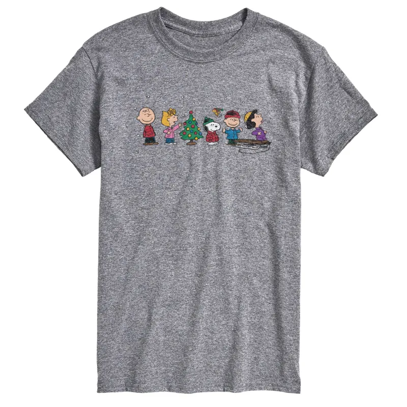 Peanuts - Christmas Snoopy And Friends - Men's Short Sleeve Graphic T-Shirt sold by Zulily