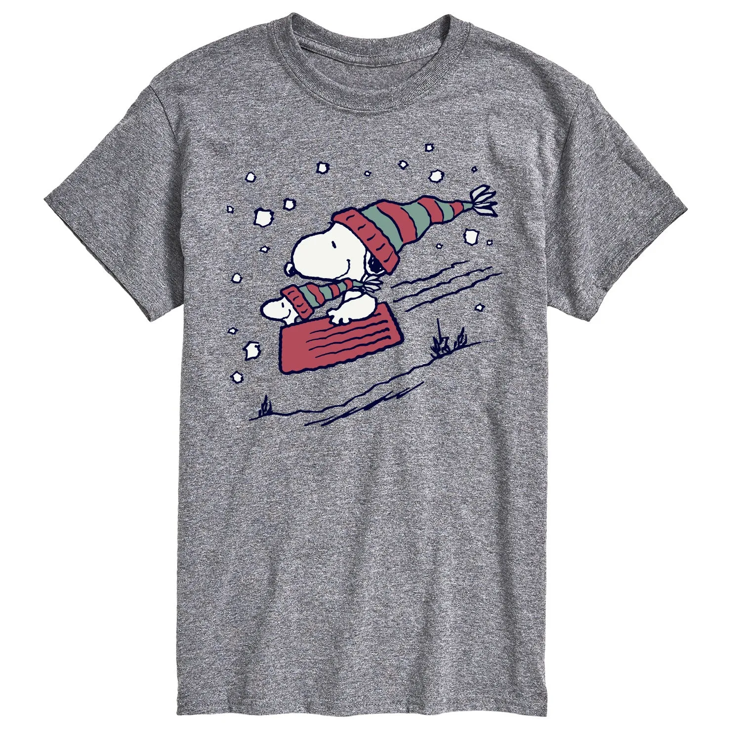 Peanuts - Snoopy Sledding - Men's Short Sleeve Graphic T-Shirt sold by Zulily product image thumbnail 5