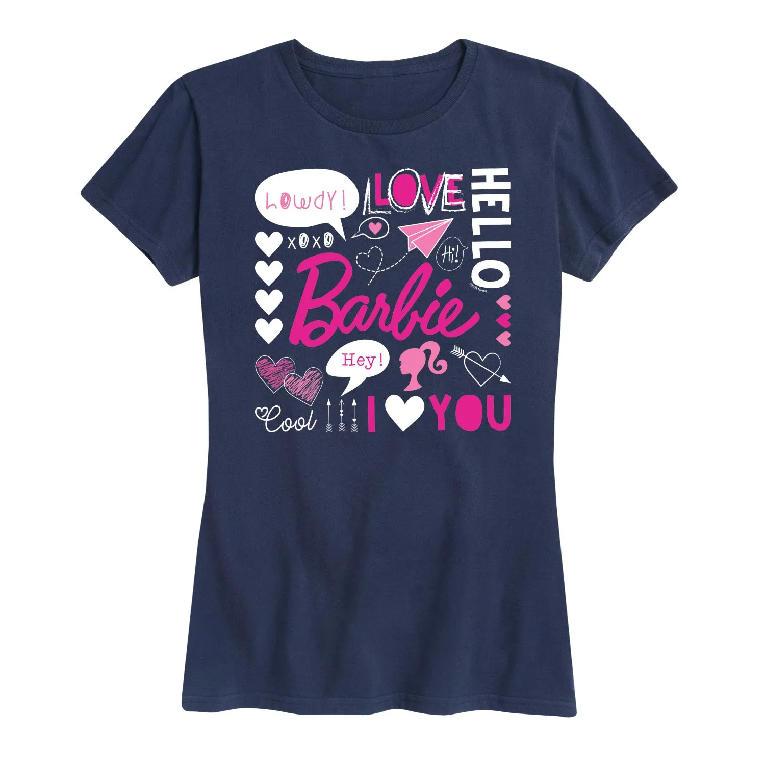 Barbie - Valentine's Collage - Women's Short Sleeve Graphic T-Shirt sold by Zulily product image thumbnail 5