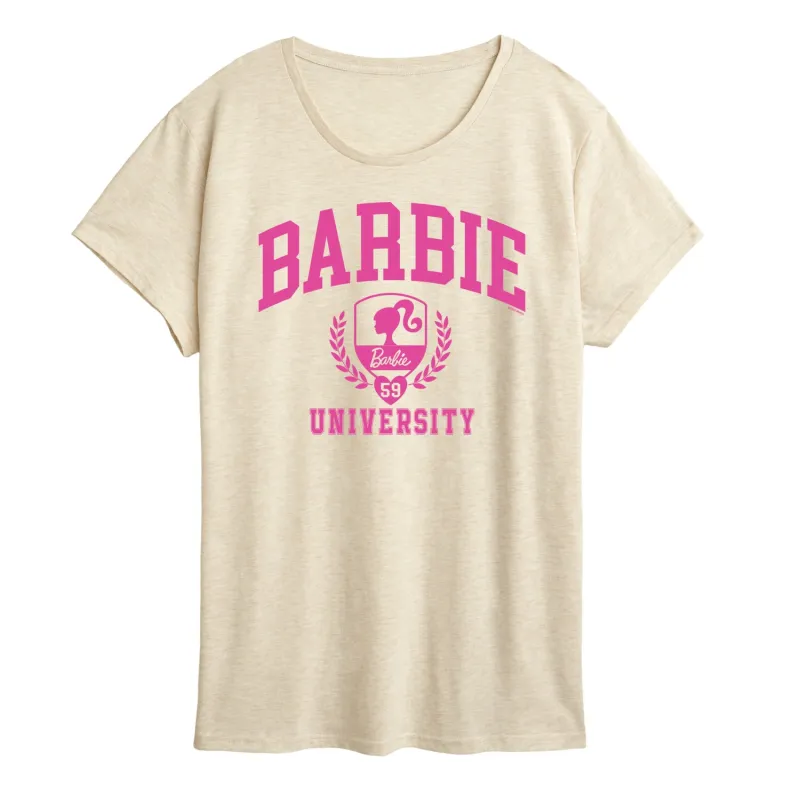Barbie - University - Women's Short Sleeve Graphic T - Shirt sold by Zulily
