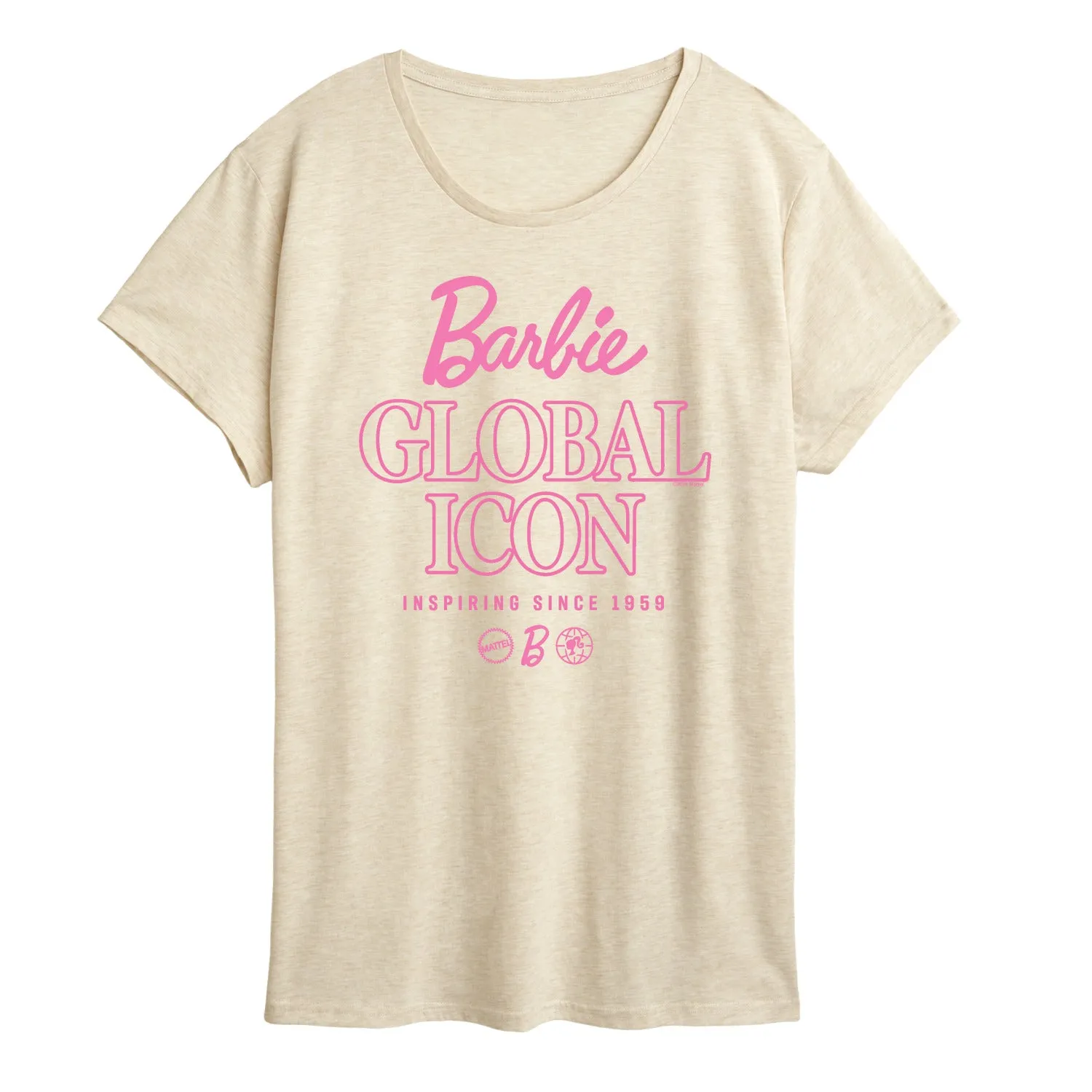Barbie - Global Icon - Women's Short Sleeve Graphic T-Shirt sold by Zulily