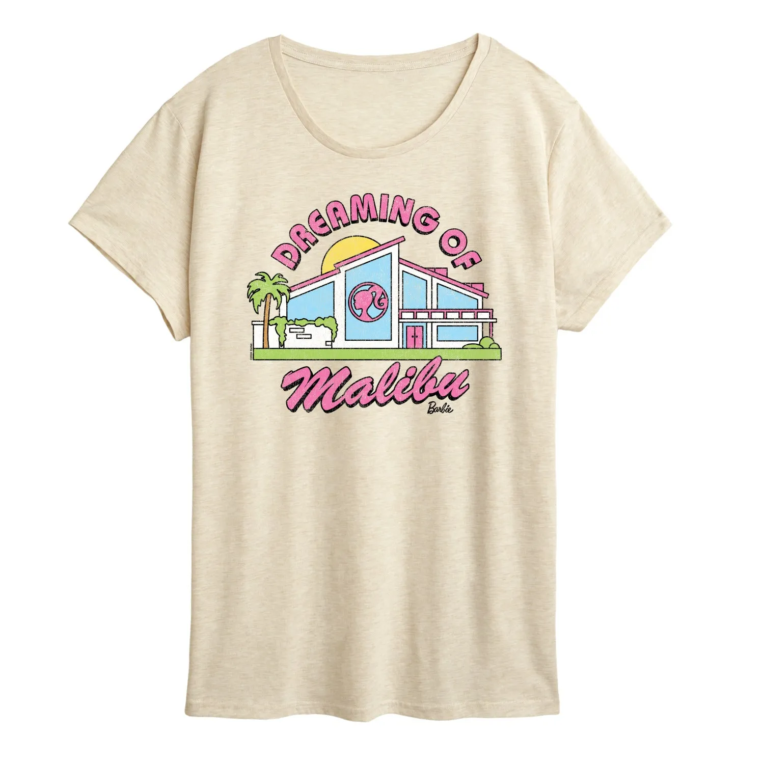 Barbie - Dreaming Of Malibu -Women's Short Sleeve Graphic T-Shirt sold by Zulily
