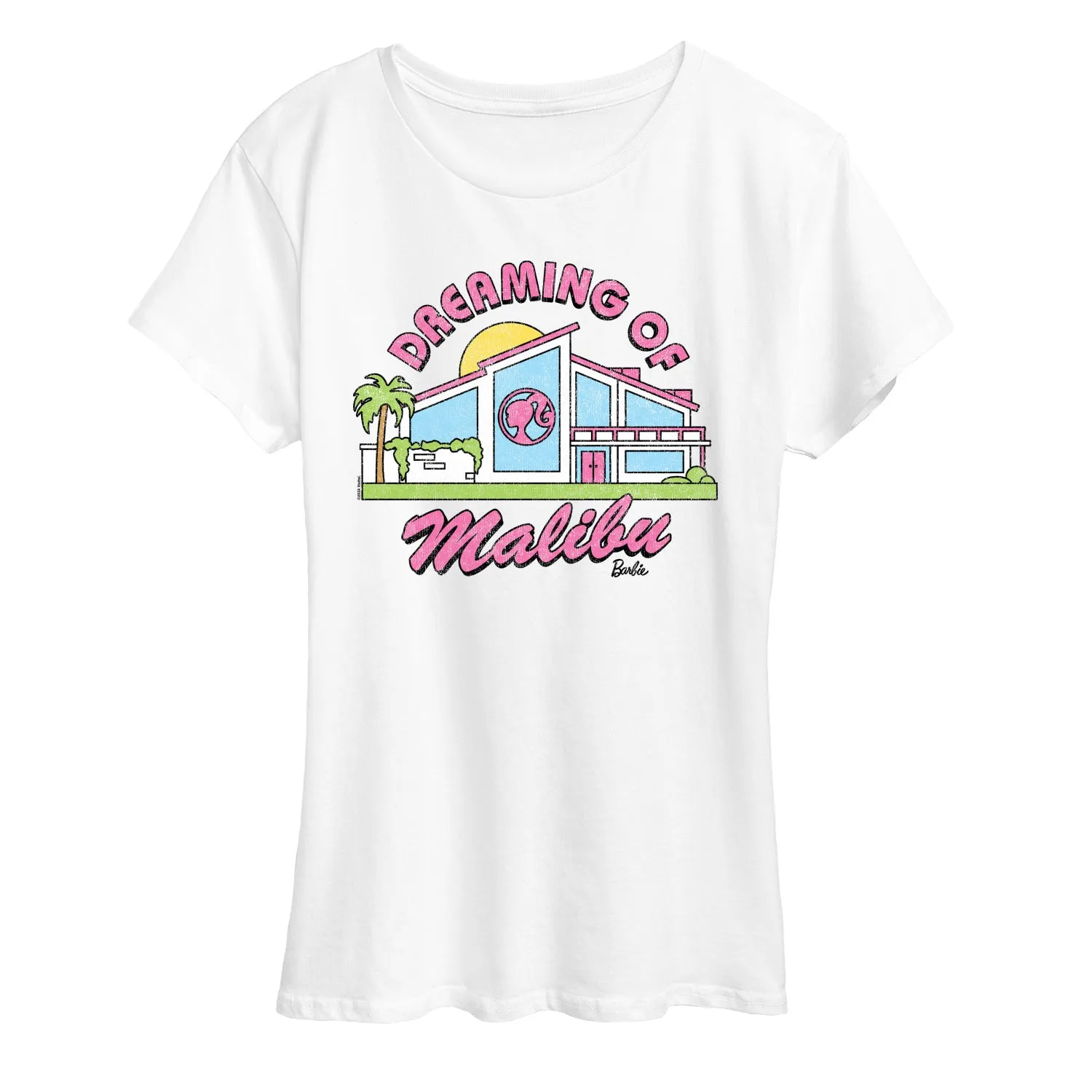 Barbie - Dreaming Of Malibu -Women's Short Sleeve Graphic T-Shirt sold by Zulily product image thumbnail 5