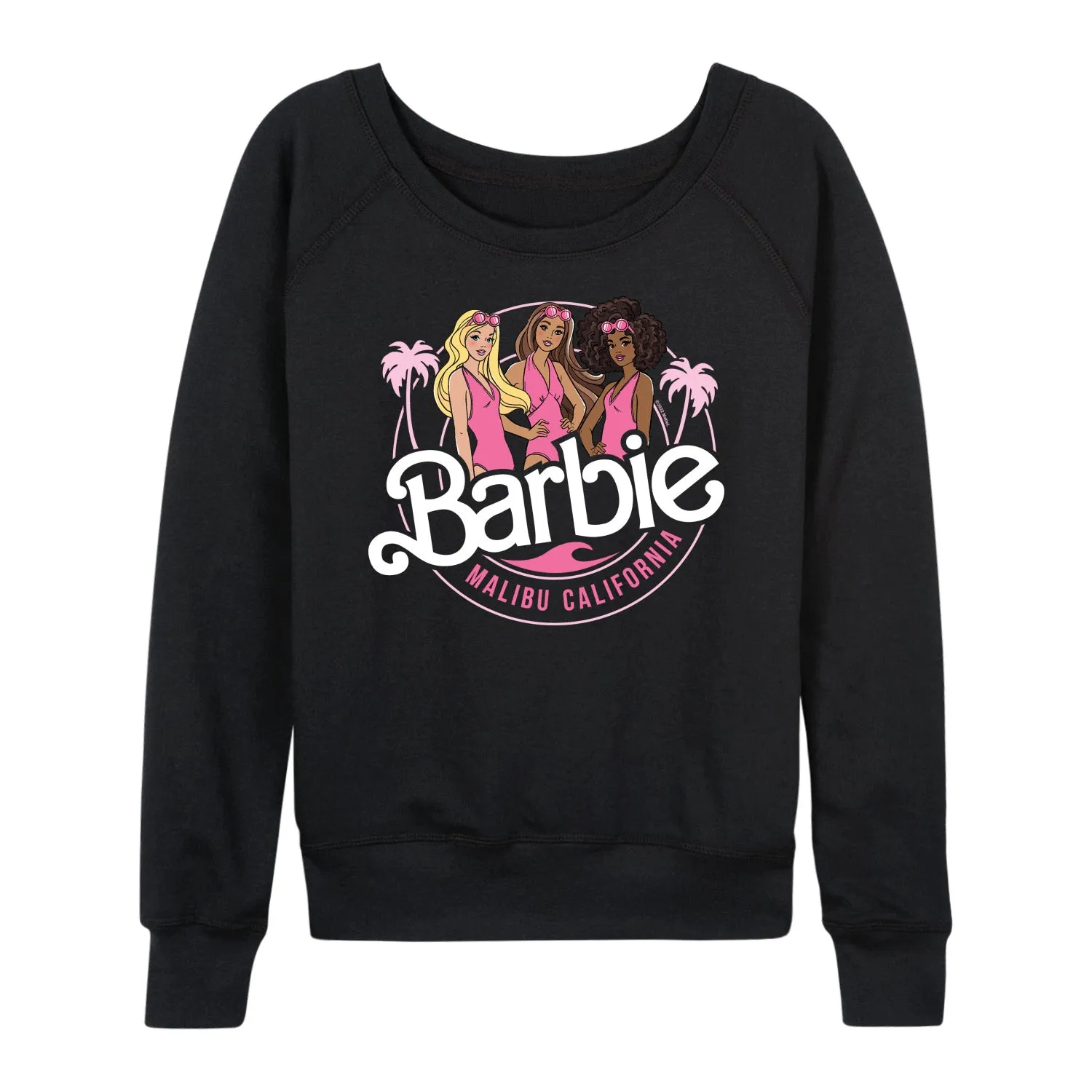 Barbie - Malibu California - Beach Buddies - Women's Lightweight French Terry Long Sleeve Shirt sold by Zulily product image thumbnail 3