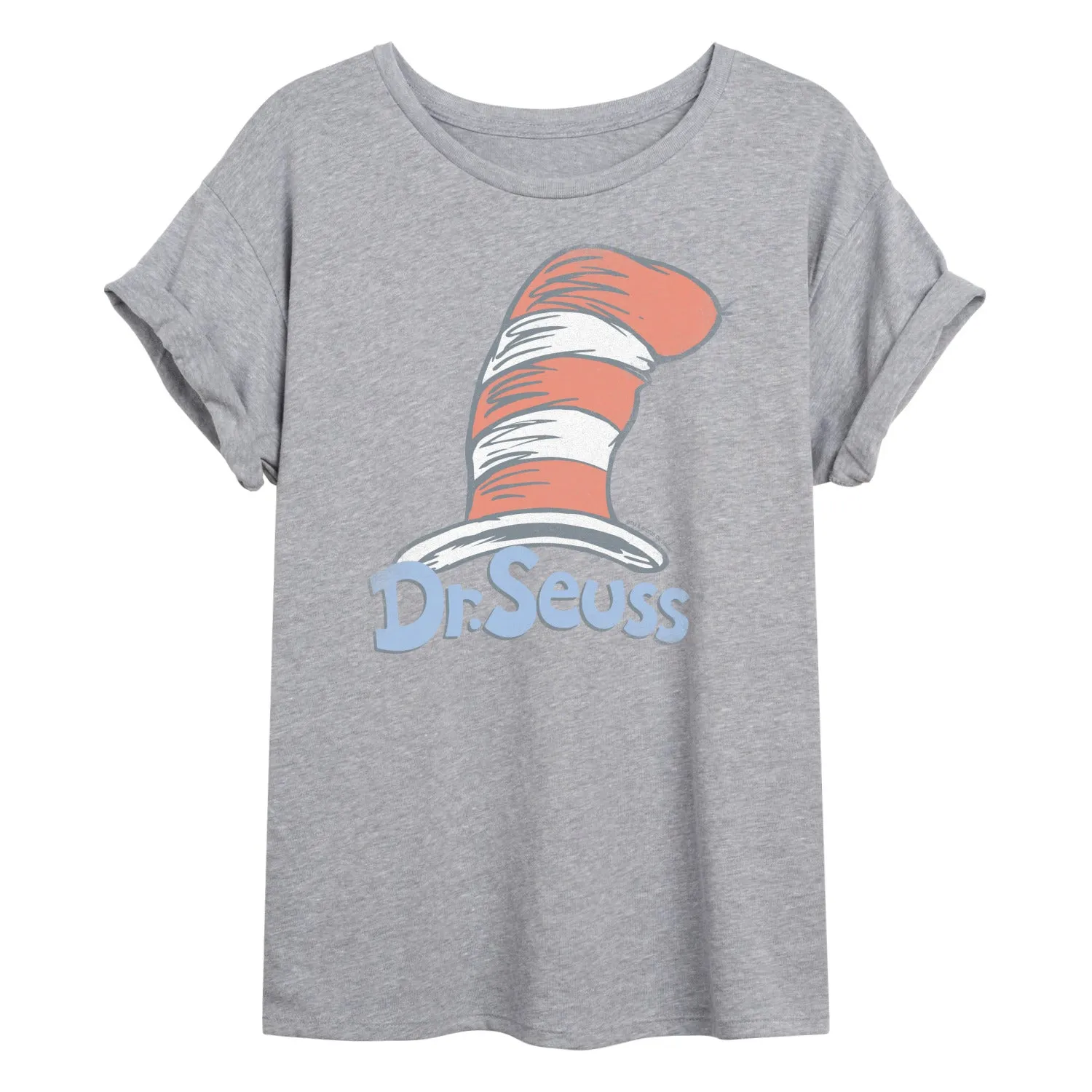 Dr. Seuss - The Cat in the Hat Logo - Women's Oversized Graphic T-Shirt sold by Zulily product image thumbnail 3