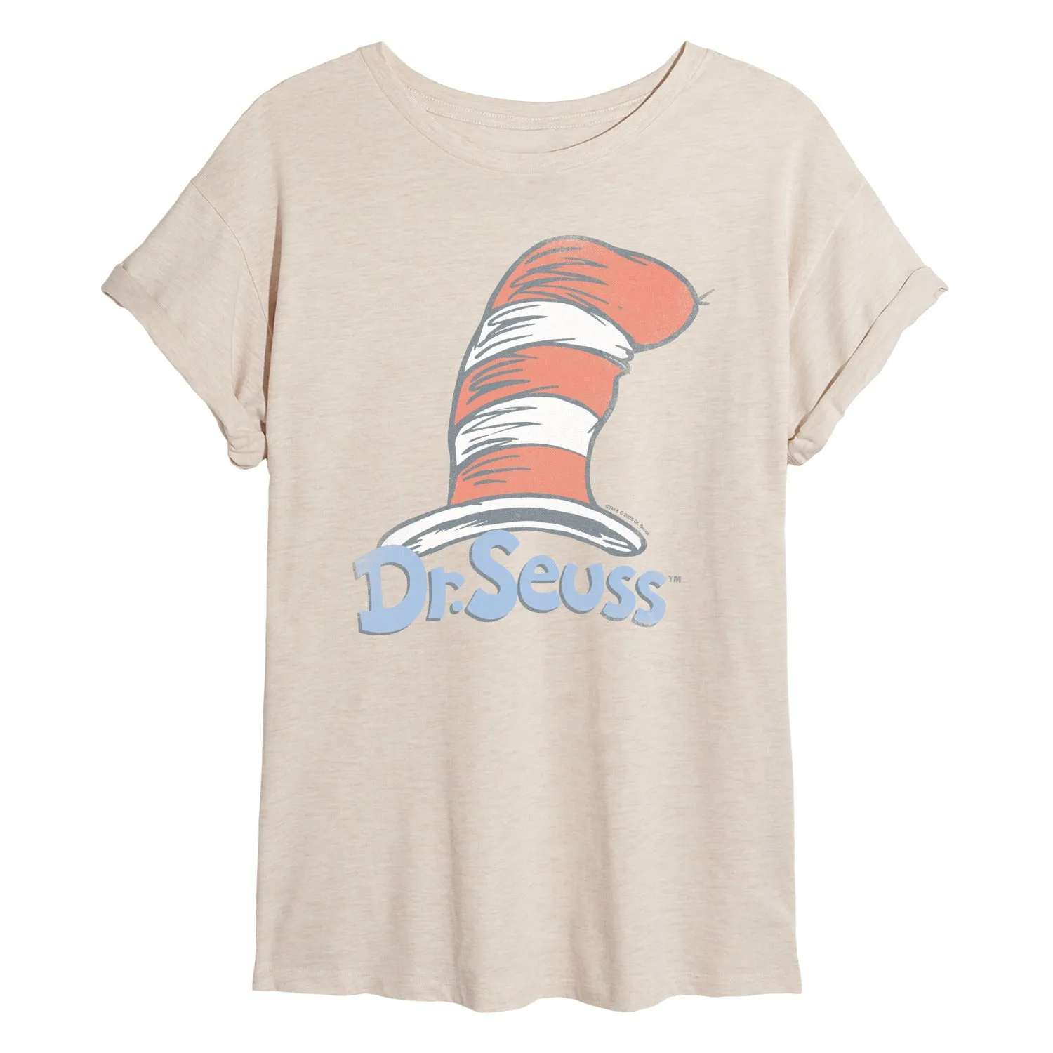 Dr. Seuss - The Cat in the Hat Logo - Women's Oversized Graphic T-Shirt sold by Zulily product image thumbnail 2