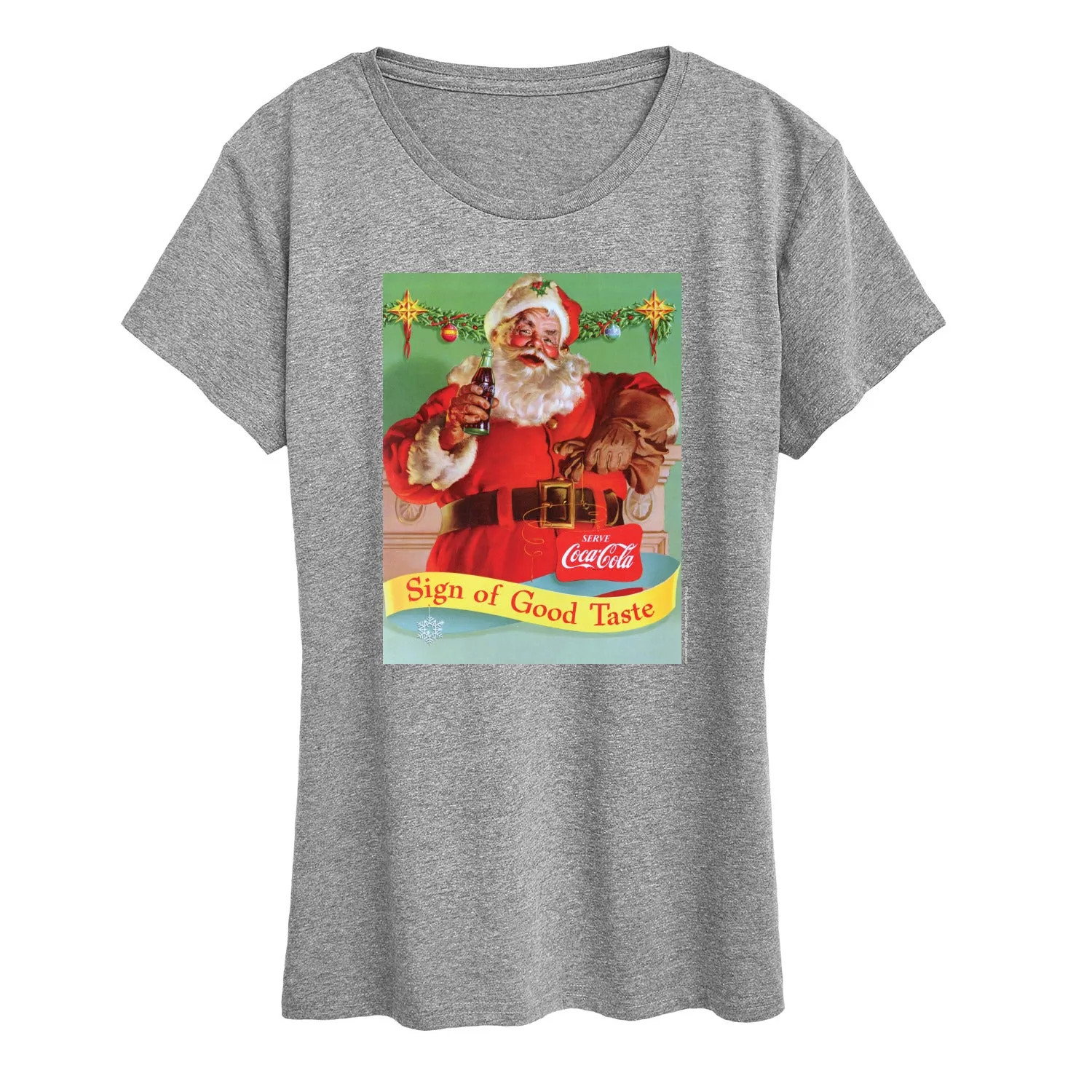 Coca-Cola - Santa Coke - Women's Oversized Graphic T-Shirt sold by Zulily product image thumbnail 5