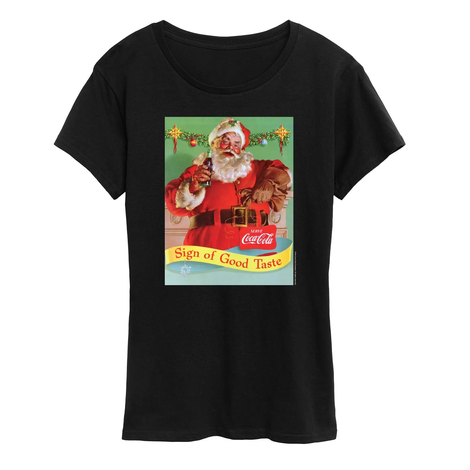 Coca-Cola - Santa Coke - Women's Oversized Graphic T-Shirt sold by Zulily product image thumbnail 3