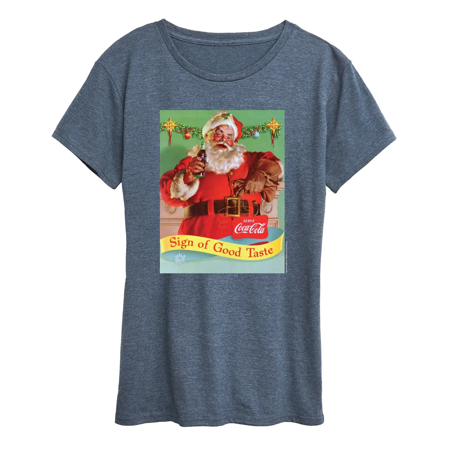 Coca-Cola - Santa Coke - Women's Oversized Graphic T-Shirt sold by Zulily product image thumbnail 4