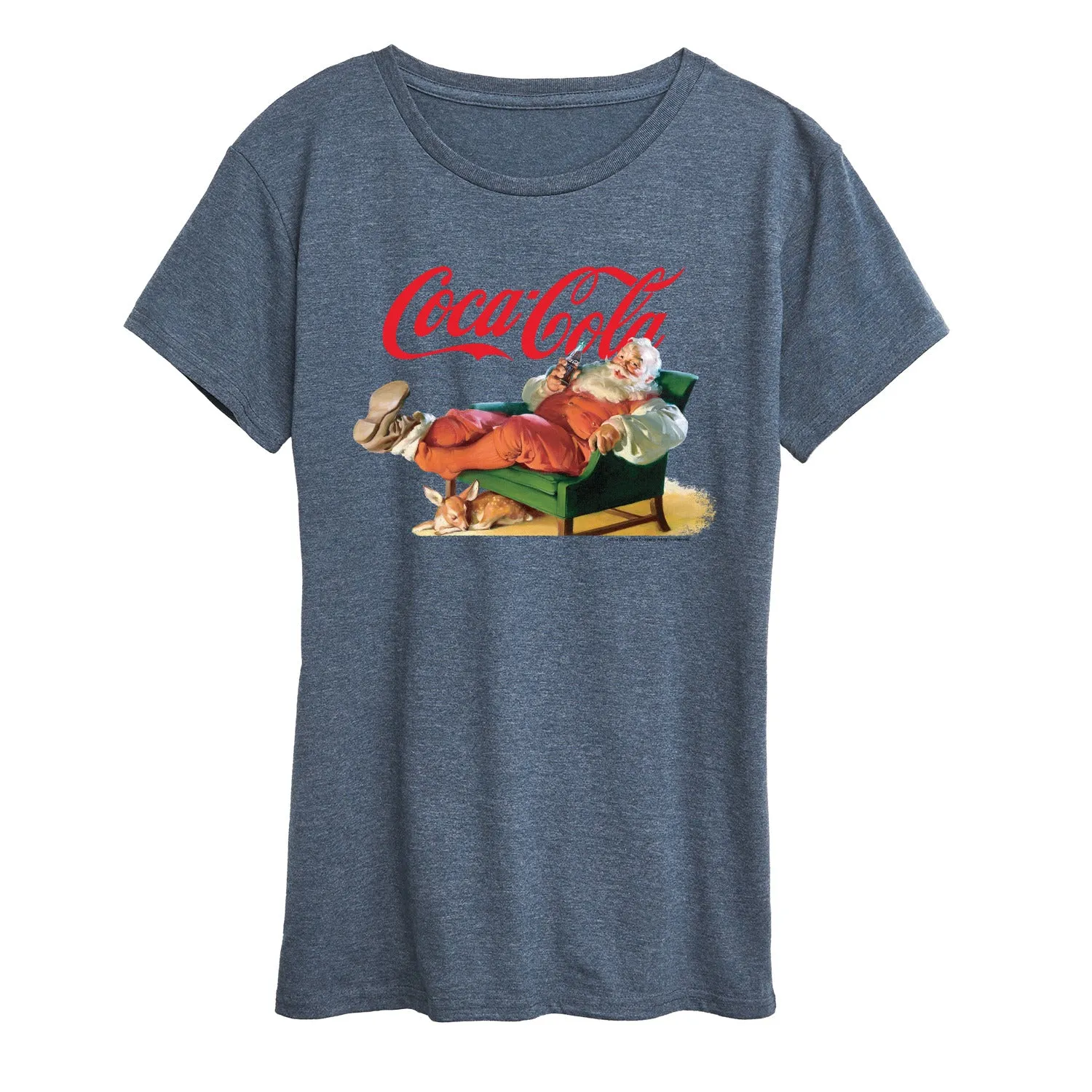 Coca-Cola - Santa Coke - Women's Short Sleeve Graphic T-Shirt sold by Zulily product image thumbnail 4
