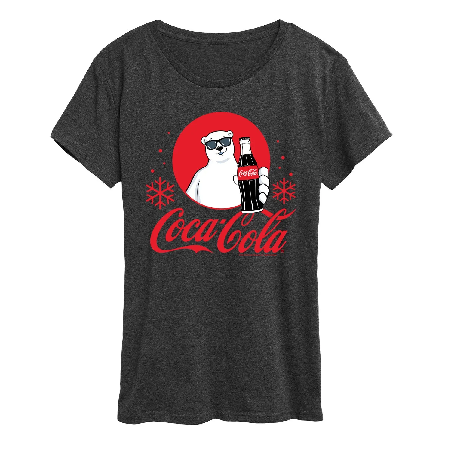 Coca-Cola - Polar Bear Circle - Women's Short Sleeve Graphic T-Shirt sold by Zulily product image thumbnail 4