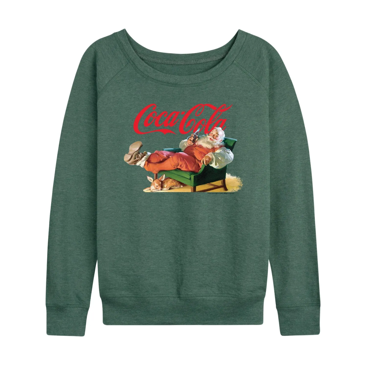 Coca-Cola - Santa Coke - Women's French Terry Long Sleeve Pullover sold by Zulily product image thumbnail 5