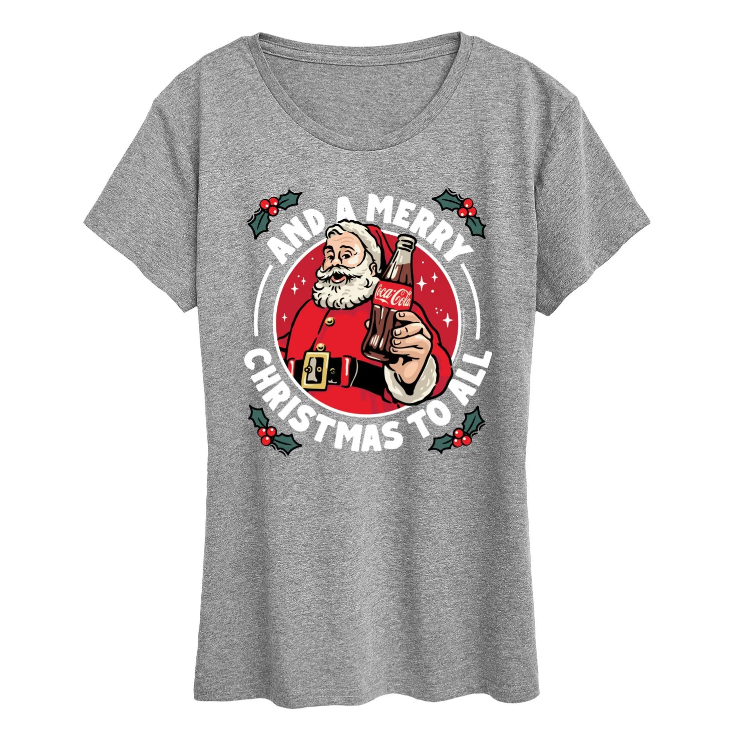 Coca-Cola - And A Merry Christmas To All Coke - Women's Short Sleeve Graphic T-Shirt sold by Zulily product image thumbnail 3