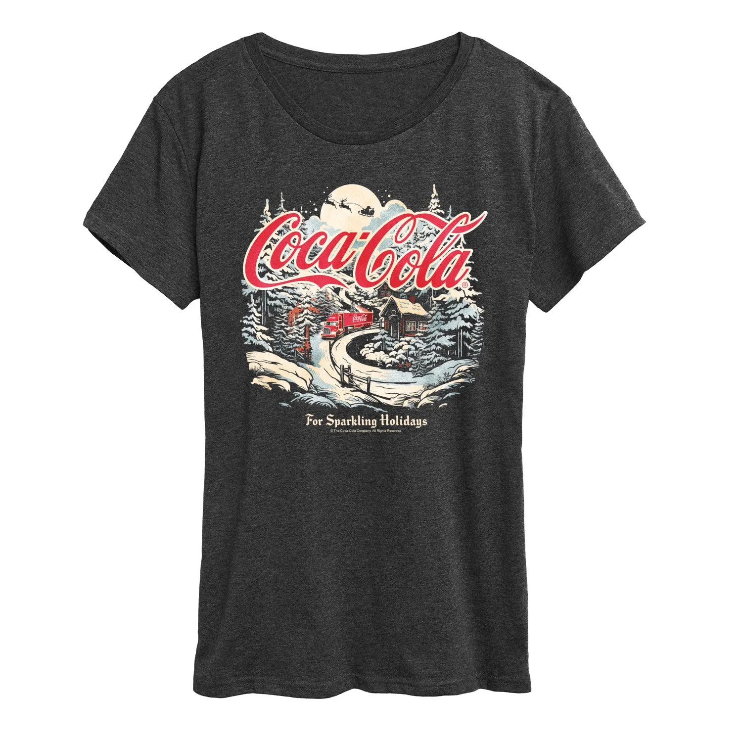 Coca-Cola - Deliver Holiday Cheer - Women's Short Sleeve Graphic T-Shirt sold by Zulily product image thumbnail 5