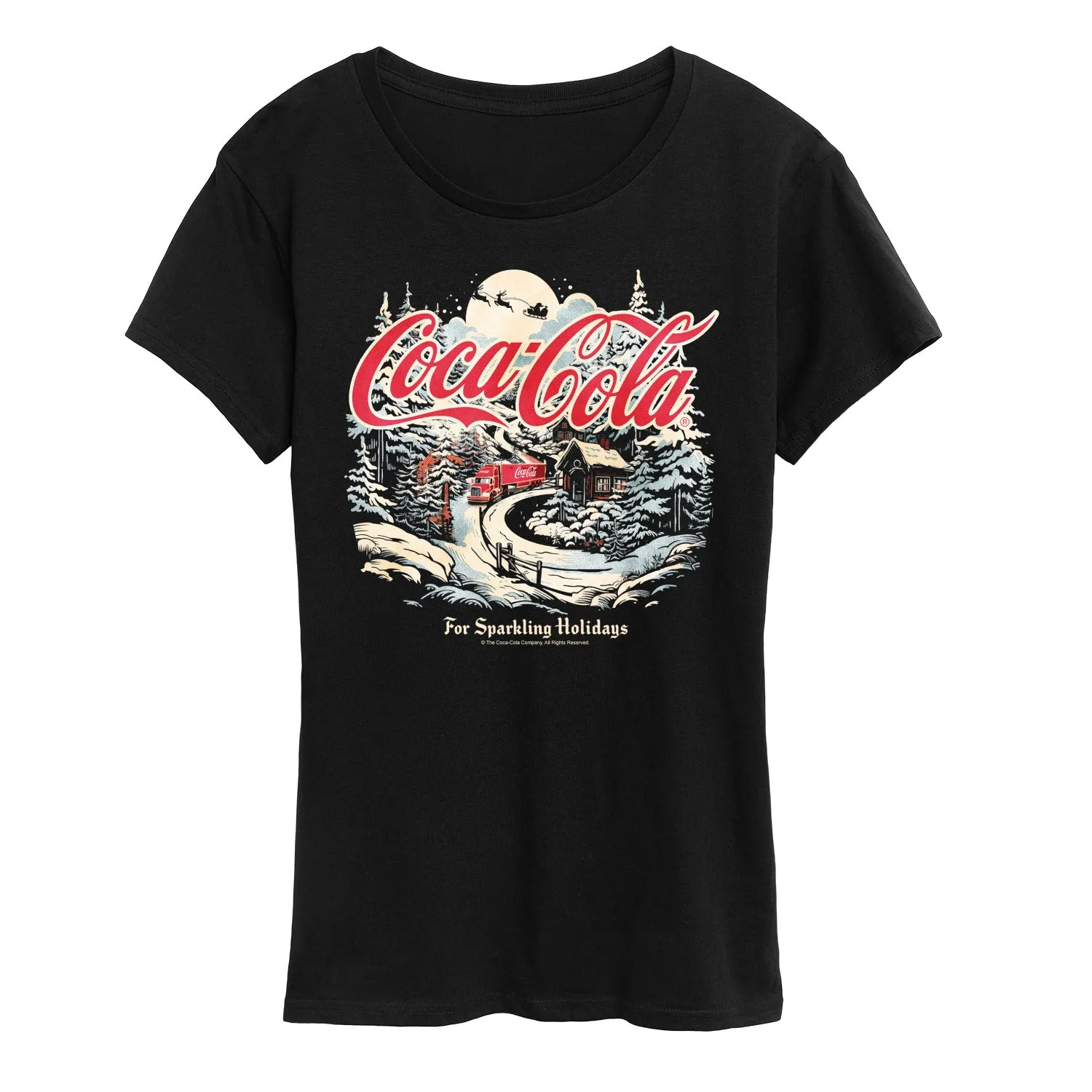 Coca-Cola - Deliver Holiday Cheer - Women's Short Sleeve Graphic T-Shirt sold by Zulily product image thumbnail 3