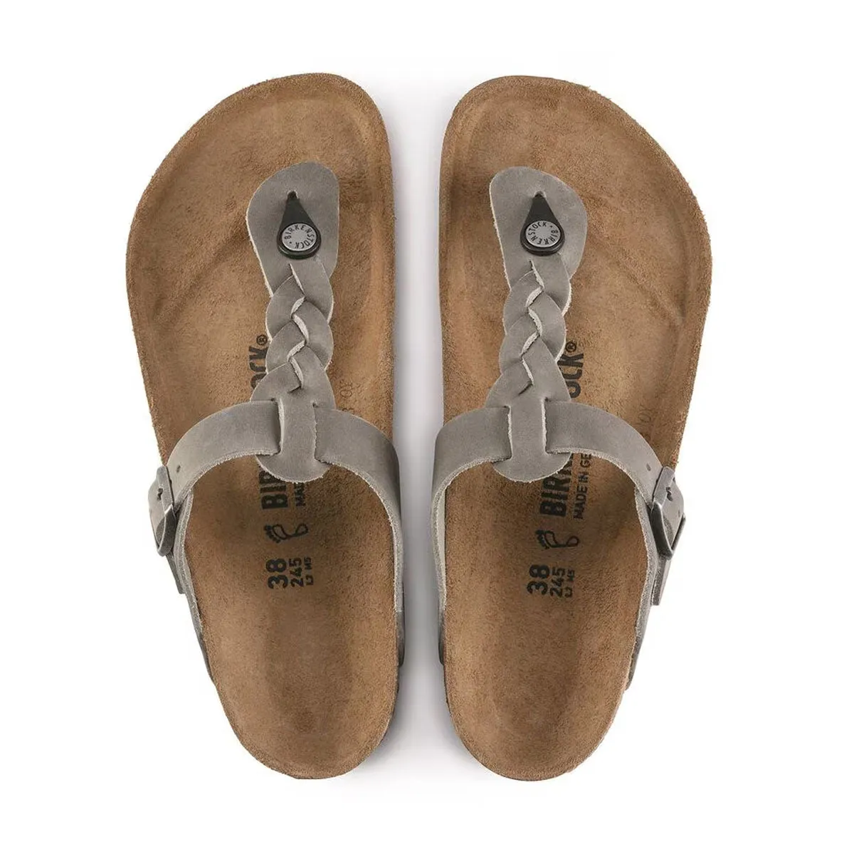 Birkenstock Women's Gizeh Braid Oiled Leather Sandals sold by Zulily product image thumbnail 3