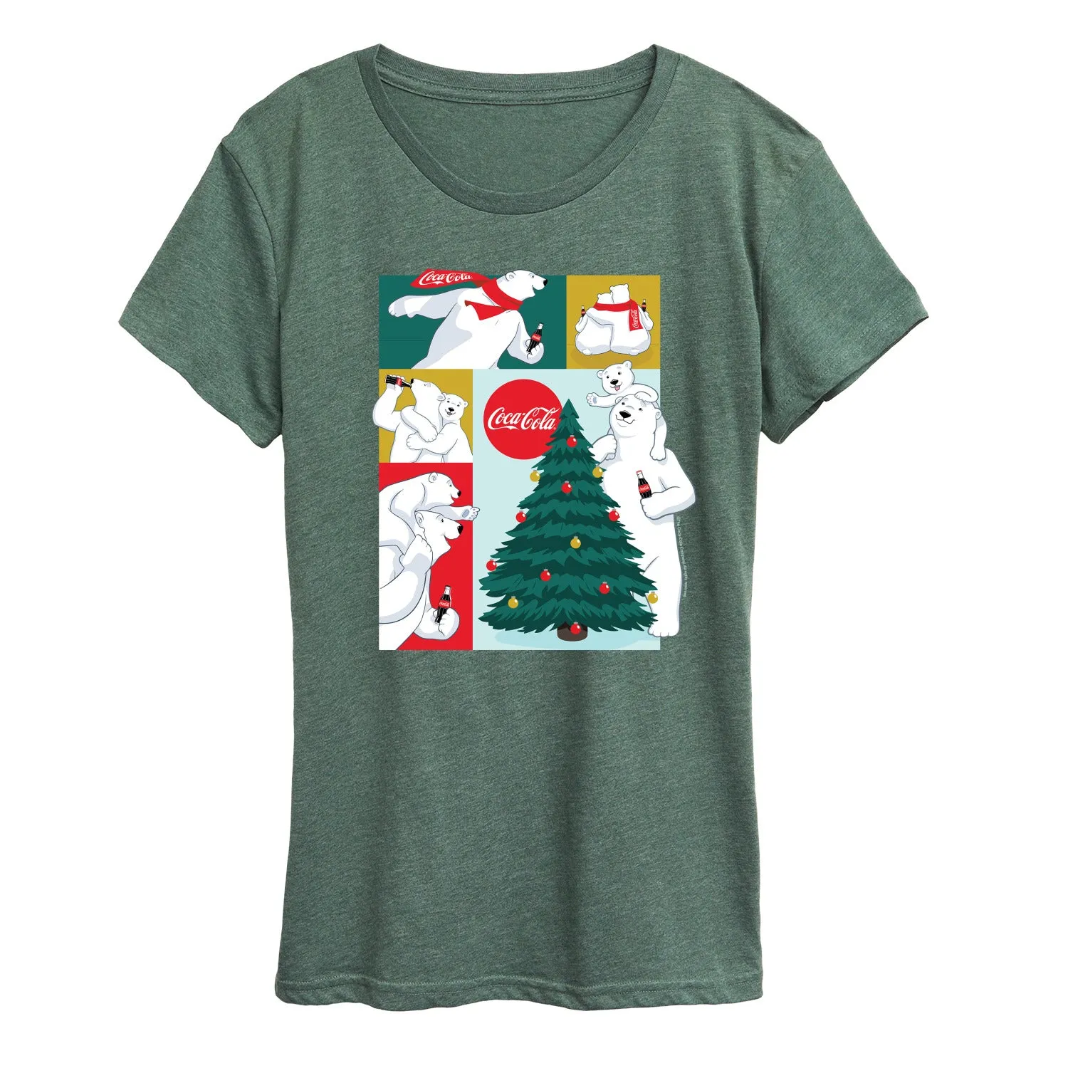 Coca-Cola - Coca Cola Bears Grid - Women's Short Sleeve Graphic T-Shirt sold by Zulily product image thumbnail 5