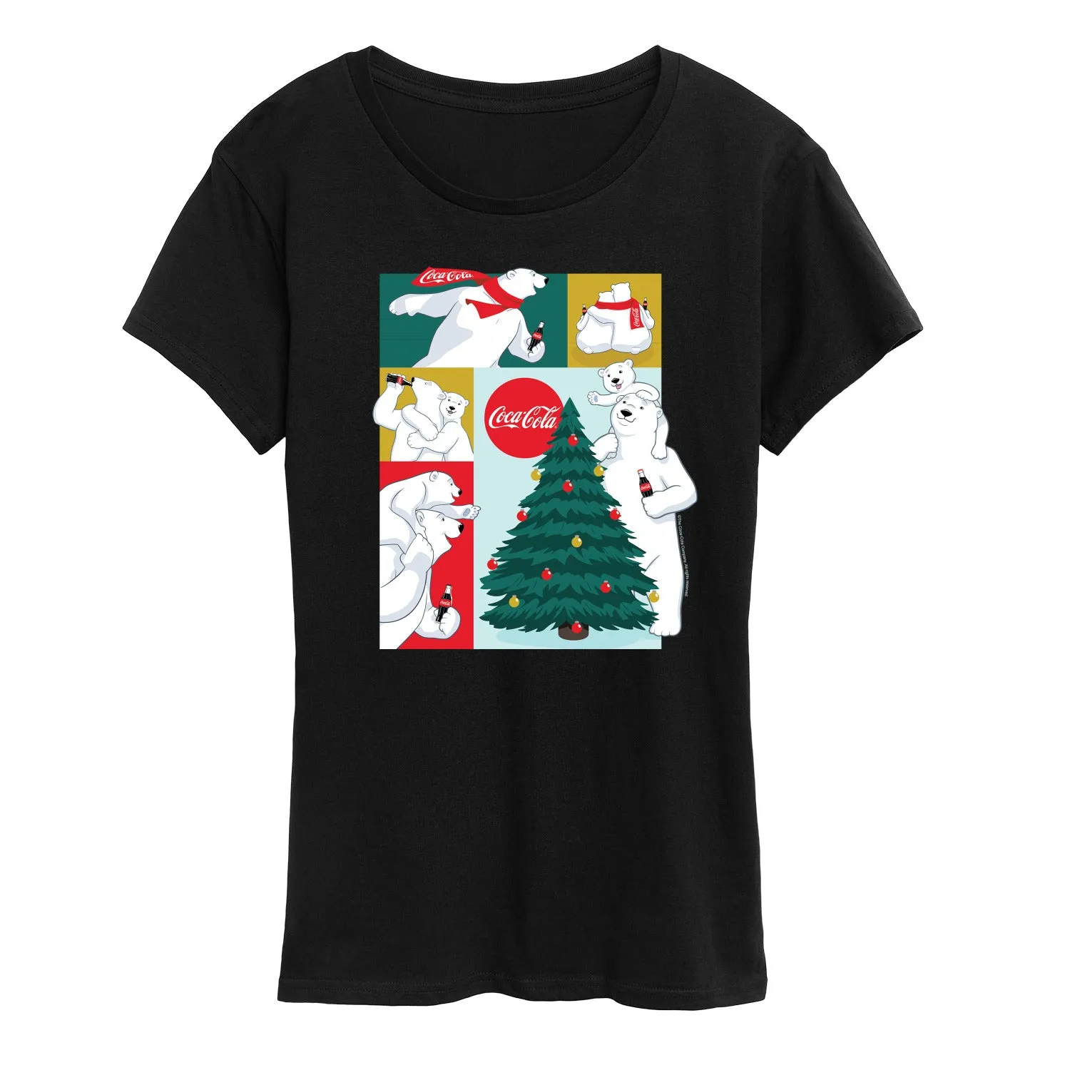 Coca-Cola - Coca Cola Bears Grid - Women's Short Sleeve Graphic T-Shirt sold by Zulily product image thumbnail 3