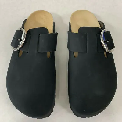 Birkenstock Boston Big Buckle Nubuck Leather Clogs sold by Zulily product image thumbnail 4