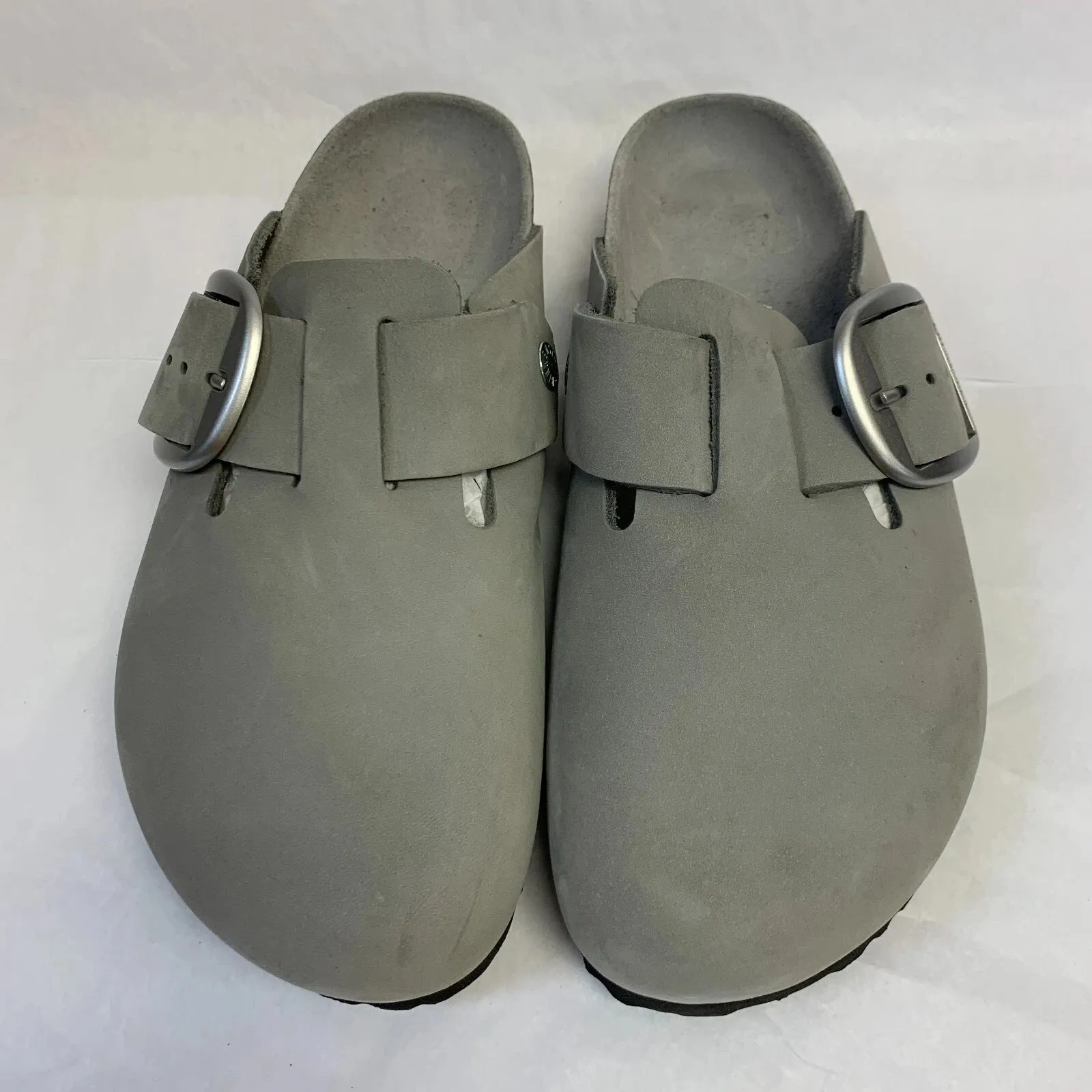 Birkenstock Boston Big Buckle Nubuck Leather Clogs sold by Zulily product image thumbnail 5