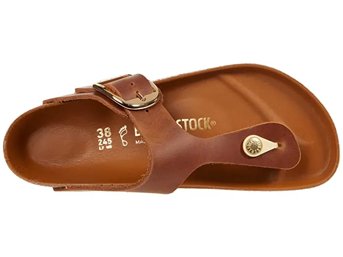 Birkenstock Gizeh Big Buckle Leather Cognac sold by Zulily product image thumbnail 3