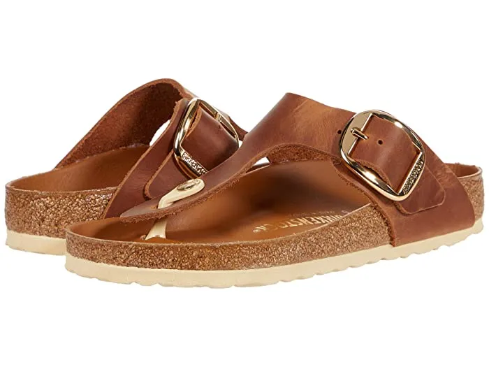 Birkenstock Gizeh Big Buckle Leather Cognac sold by Zulily product image thumbnail 2