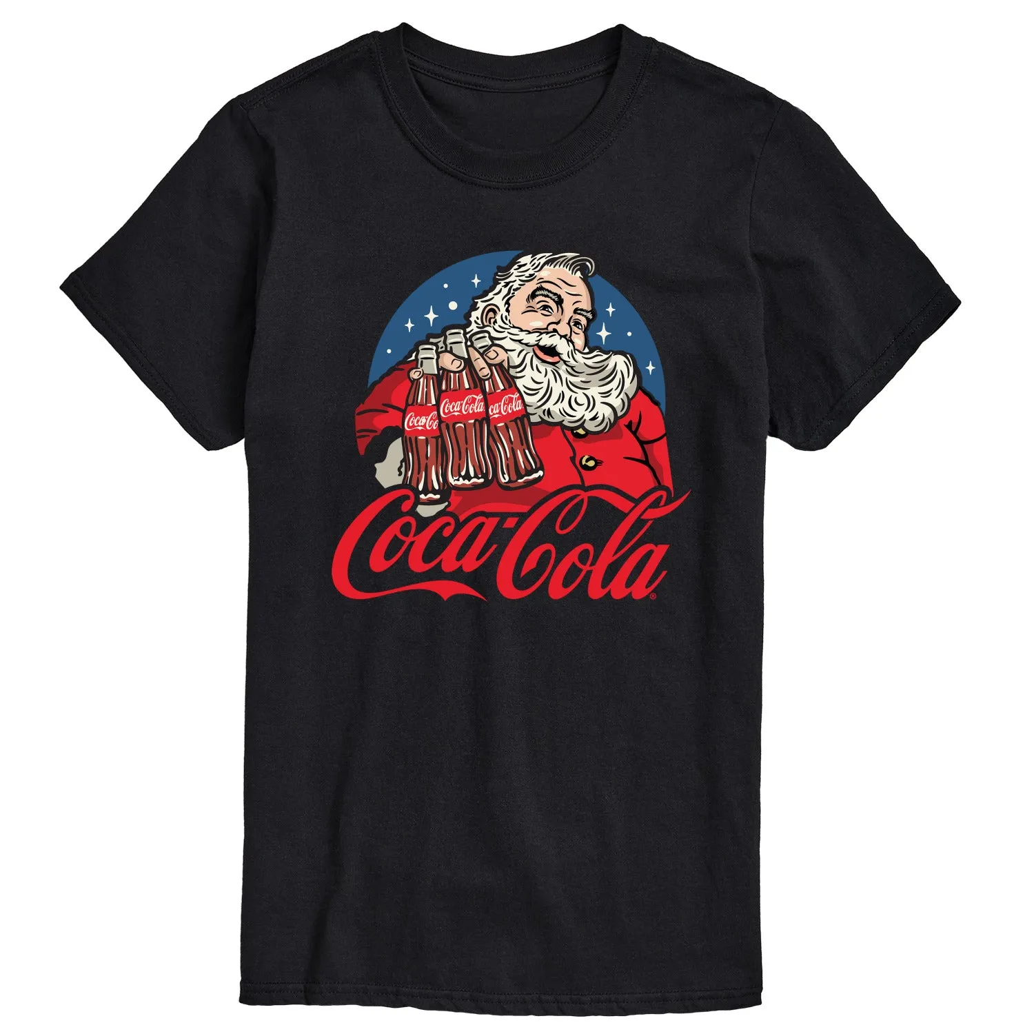 Coca-Cola - Santa Coke Bottles - Men's Short Sleeve Graphic T-shirt sold by Zulily product image thumbnail 4