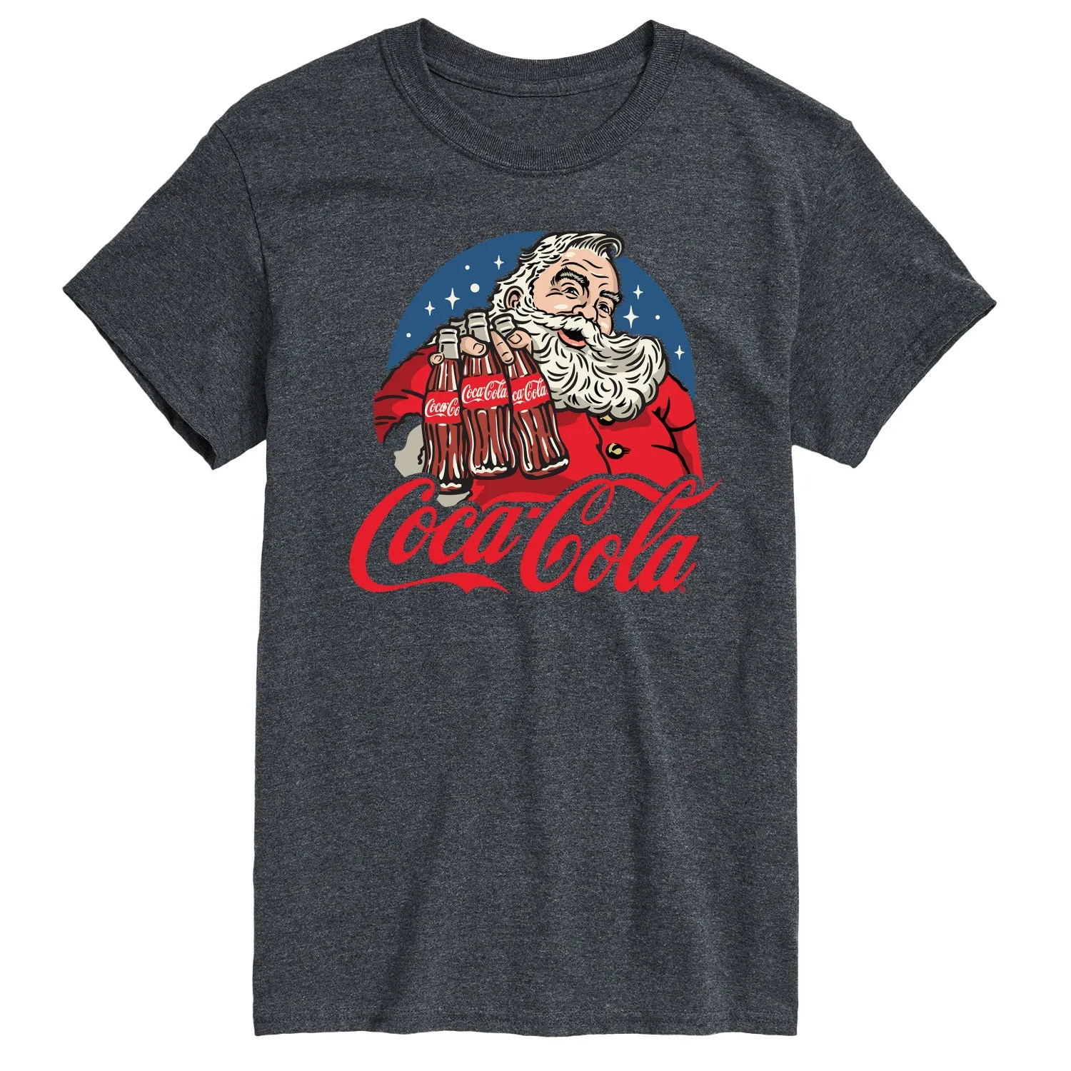 Coca-Cola - Santa Coke Bottles - Men's Short Sleeve Graphic T-shirt sold by Zulily product image thumbnail 5