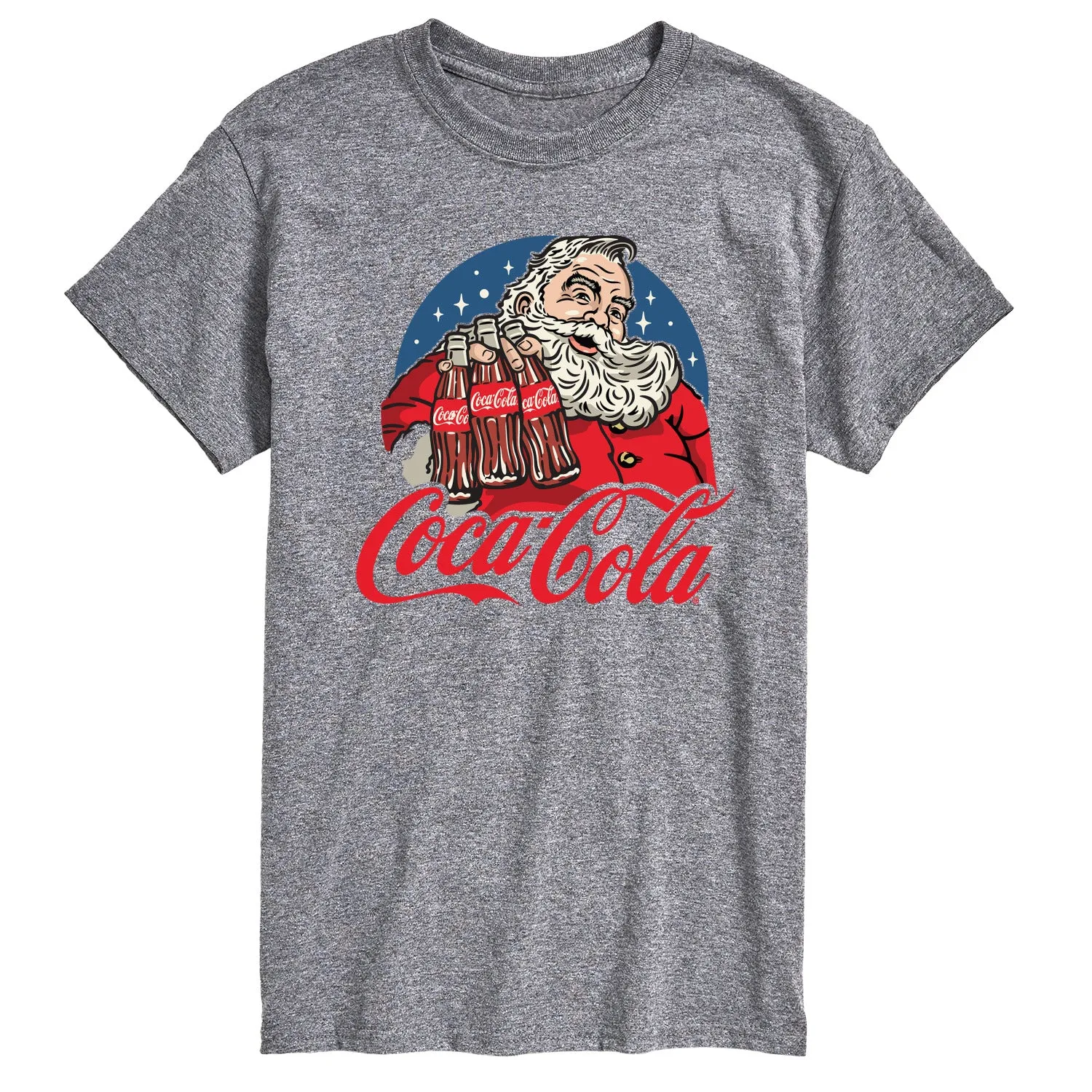 Coca-Cola - Santa Coke Bottles - Men's Short Sleeve Graphic T-shirt sold by Zulily product image thumbnail 3
