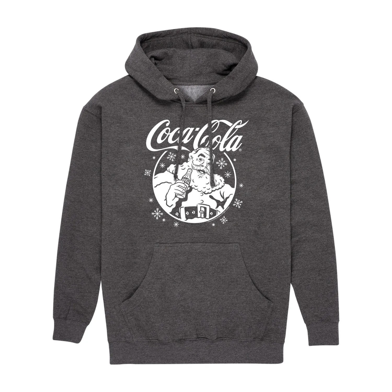 Coca-Cola - Santa Circle - Men's Long Sleeve Fleece Pullover Hoodie sold by Zulily product image thumbnail 4