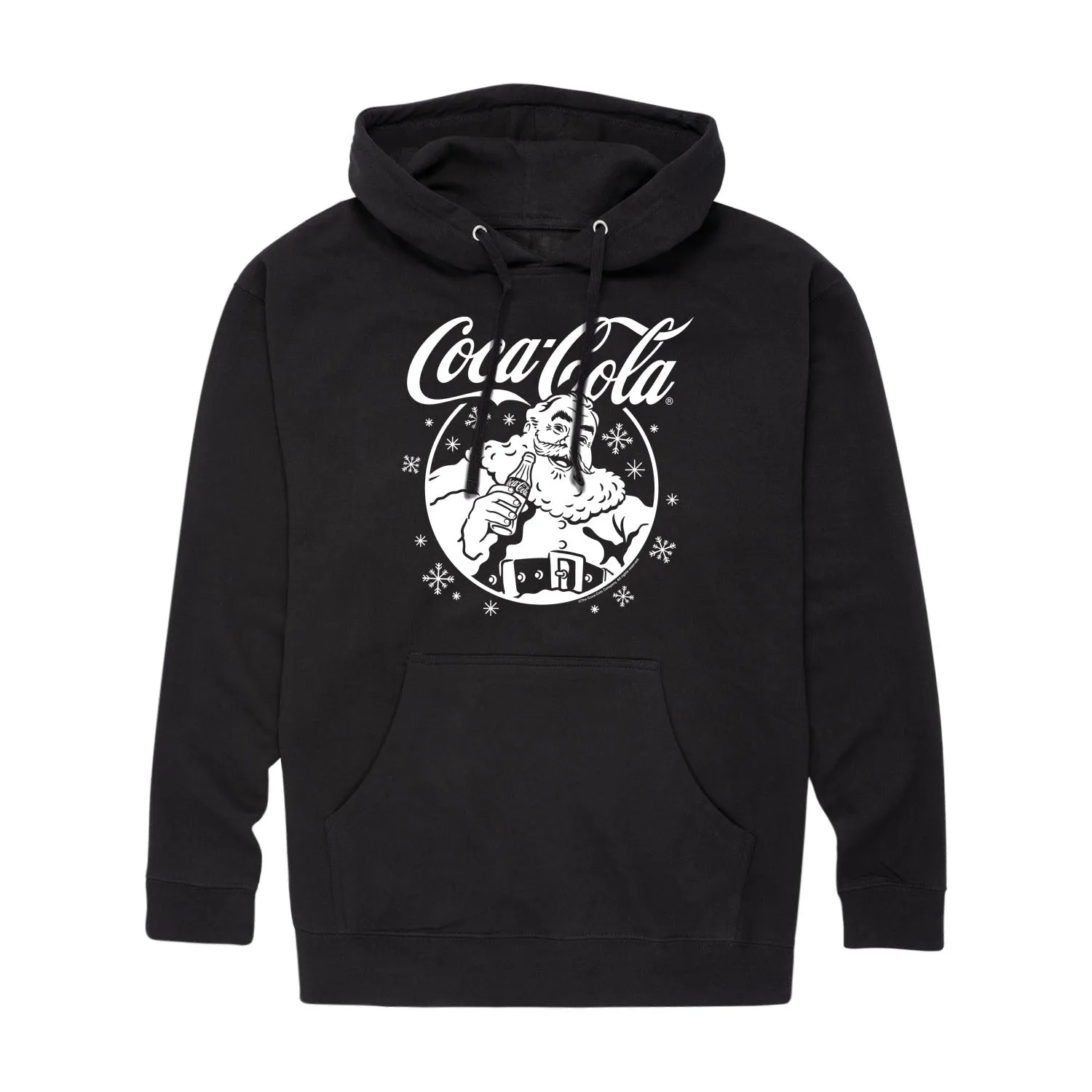 Coca-Cola - Santa Circle - Men's Long Sleeve Fleece Pullover Hoodie sold by Zulily product image thumbnail 3