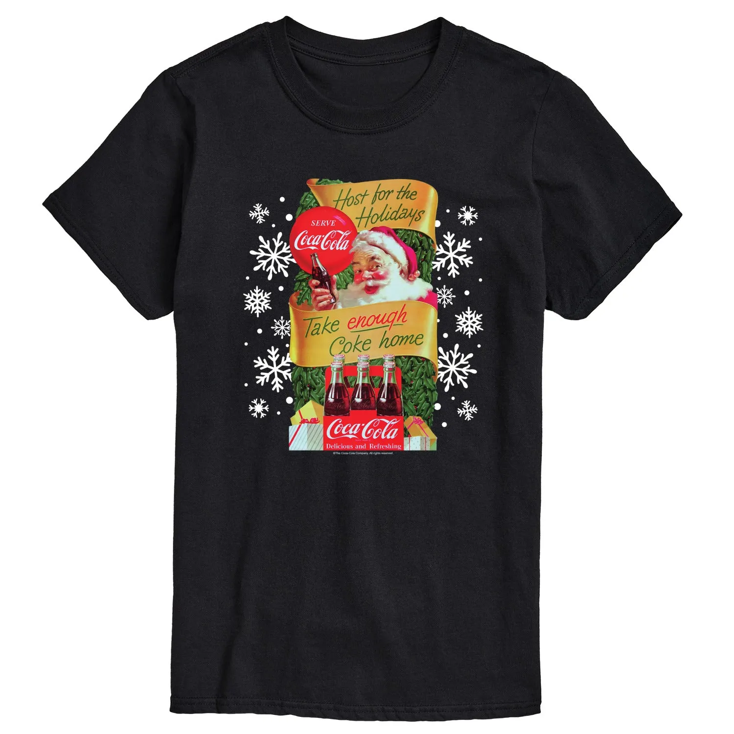 Coca-Cola - Host the Holidays - Men's Short Sleeve Graphic T-shirt sold by Zulily product image thumbnail 3