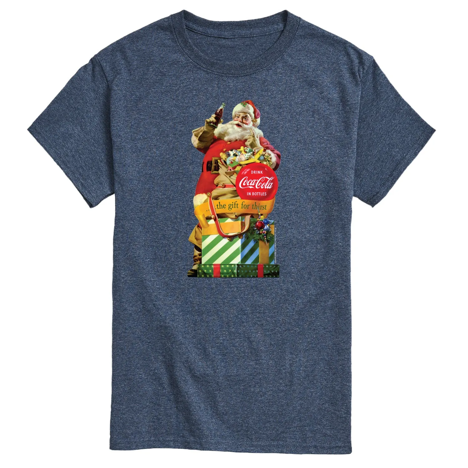 Coca-Cola - Vintage Santa Gift for Thirst - Men's Short Sleeve Graphic T-shirt sold by Zulily product image thumbnail 4