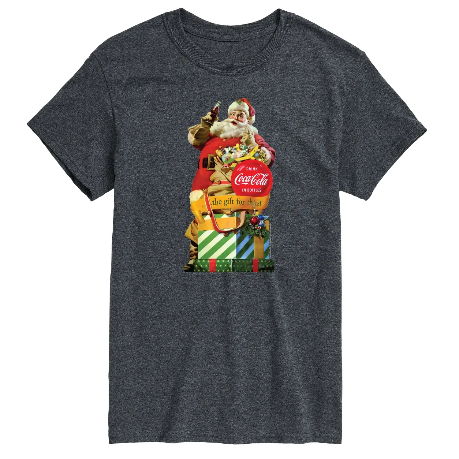 Coca-Cola - Vintage Santa Gift for Thirst - Men's Short Sleeve Graphic T-shirt sold by Zulily product image thumbnail 5
